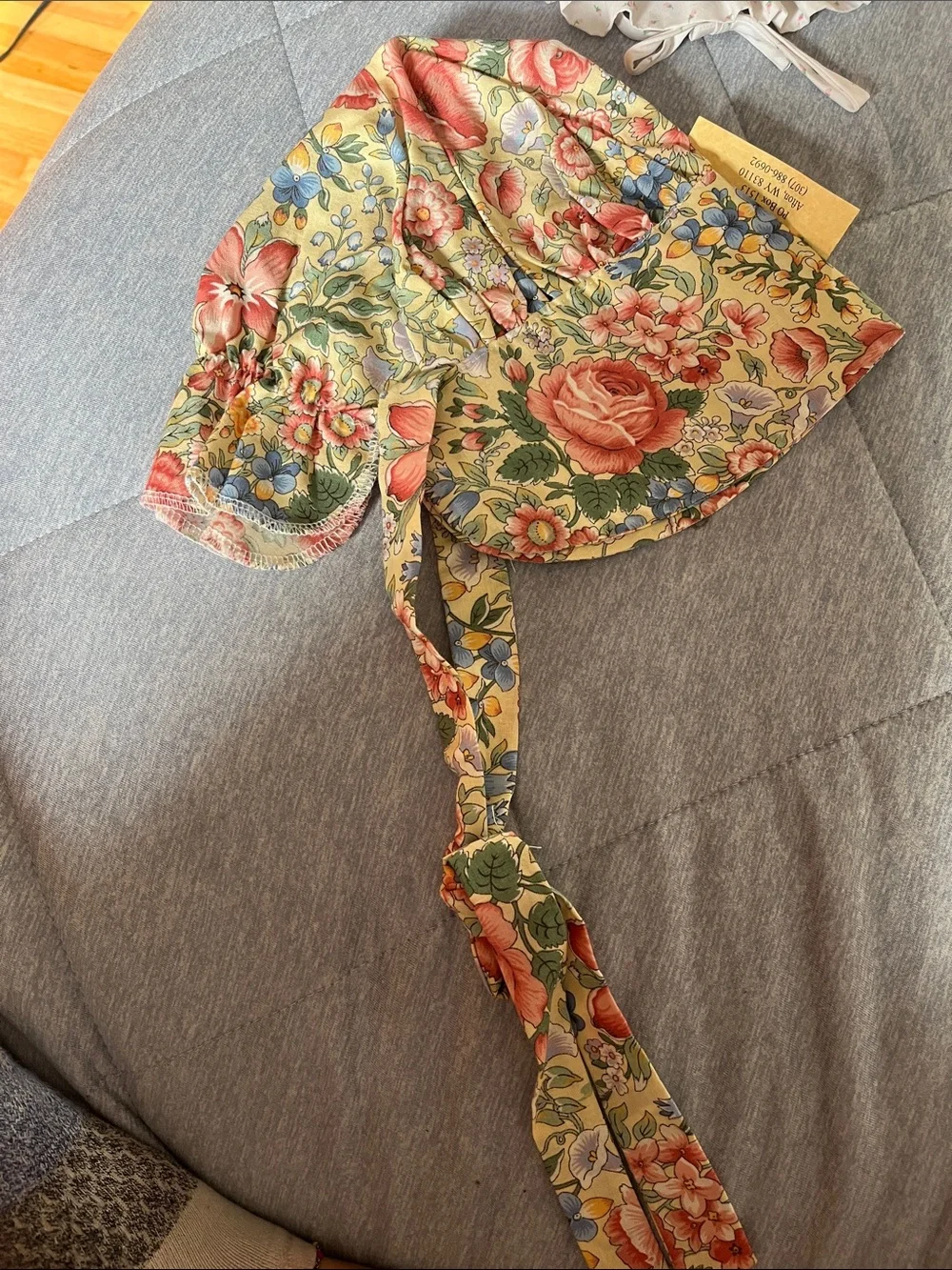 Hand Sewn Bonnets match child available